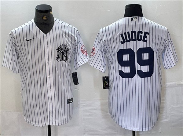 men's & youth Baseball NYY Team Uniform 99 Aaron Judge Jerseys White Patch CoolBase Player Shirt
