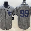 men's & youth Baseball NYY Team Uniform 99 Aaron Judge Jerseys Grey Gridiron CoolBase Player Shirt