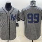 men's & youth Baseball NYY Team Uniform 99 Aaron Judge Jerseys Grey Gridiron CoolBase Player Shirt