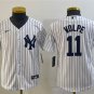 men's & youth Baseball NYY Team Uniform 11 Anthony Volpe Jerseys White Home Limited Player Shirt