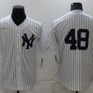 men's & youth Baseball NYY Team Uniform 48 Anthony Rizzo Jerseys White Coopestown Player Shirtr