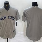 men's & youth Baseball New York Yankees Uniform Blank Jerseys Gray Away Player Game Shirt