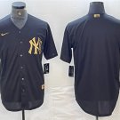men's & youth Baseball New York Yankees Uniform Blank Jerseys Black Gold Team CoolBase Player Shirt