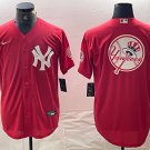 men's & youth Baseball New York Yankees Uniform Blank Jerseys Red Big Patch Logo Shirt