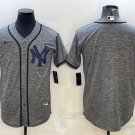 men's & youth Baseball New York Yankees Uniform Blank Jerseys Grey Gridiron CoolBase Player Shirt