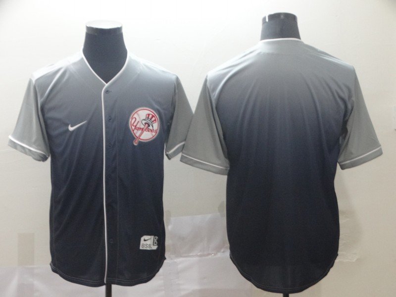 men's & youth Baseball New York Yankees Uniform Blank Jerseys Gray Drift Fashion CoolBase Shirt