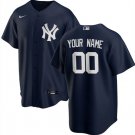 men's & youth Baseball New York Yankees 00 Custom name number Jerseys Navy Alternate Player Shirt