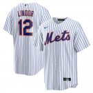 men's & youth Baseball NYM Team Uniform 12 Francisco Lindor Jerseys White Home Player Game Shirt