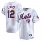 men's & youth Baseball NYM Team Uniform 12 Francisco Lindor Jerseys White Home Limited Player Shirt
