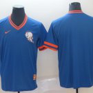 men's & youth Baseball New York Mets Uniform Blank Jerseys Royal Cooperstown V Neck Shirt