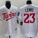 men's & youth Baseball MinTC Team Uniform 23 Royce Lewis Jerseys 2023 White Home Player Game Shirt