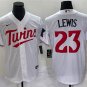men's & youth Baseball MinTC Team Uniform 23 Royce Lewis Jerseys 2023 White Home Player Game Shirt