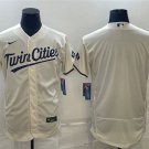 men's & youth Baseball Minnesota Twins Uniform Blank Jerseys 2023 Cream Alternate Player Elite Shirt