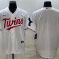 men's & youth Baseball Minnesota Twins Uniform Blank Jerseys 2023 White Home Player Game Shirt