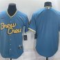 men's & youth Baseball Milwaukee Brewers Uniform Blank Jerseys Blue City Connect Player Game Shirt