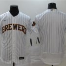 men's & youth Baseball Milwaukee Brewers Uniform Blank Jerseys White Alternate Player Elite Shirt