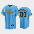men's & youth Baseball Milwaukee Brewers 00 Custom name number Jerseys Blue City Connect Shirt