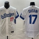 men's & youth Baseball LAD Team Uniform 17 Shohei Ohtani Jerseys White City Connect Elite Shirt