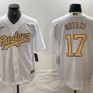 men's & youth Baseball LAD Team Uniform 17 Shohei Ohtani Jerseys White 2022 All-Star Game Shirt