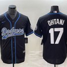 men's & youth Baseball LAD Team Uniform 17 Shohei Ohtani Jerseys Black CoolBase Player Shirt