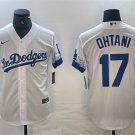 men's & youth Baseball LAD Team Uniform 17 Shohei Ohtani Jerseys White City Connect Player Shirt