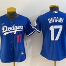 women's Baseball LAD Team Uniform 17 Shohei Ohtani Jerseys Royal Alternate Limited Player lady Shirt