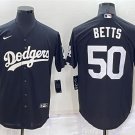 men's & youth Baseball LAD Team Uniform 50 Mookie Betts Jerseys Black Turn Back The Clock Shirt