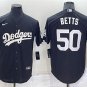 men's & youth Baseball LAD Team Uniform 50 Mookie Betts Jerseys Black Turn Back The Clock Shirt