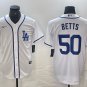 men's & youth Baseball LAD Team Uniform 50 Mookie Betts Jerseys White CoolBase Player Shirt