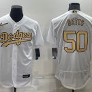 men's & youth Baseball LAD Team Uniform 50 Mookie Betts Jerseys White 2022 All-Star Elite Shirt