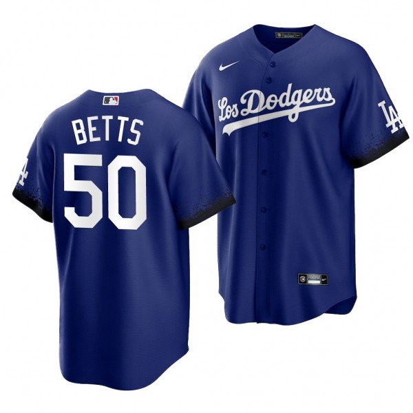 men's & youth Baseball LAD Team Uniform 50 Mookie Betts Jerseys Royal City Connect Player Shirt
