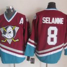 men's & youth Anaheim Ducks 8 Teemu Selanne Jersey red