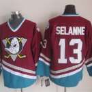 men's & youth Anaheim Ducks 13 Teemu Selanne Jersey red Throwback CCM