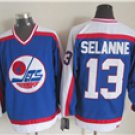 men's & youth Winnipeg Jets 13 Teemu Selanne Jersey 1989 CCM Vintage Blue