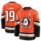 men's & youth Anaheim Ducks #19 Troy Terry Jersey 2025 Orange Home Player