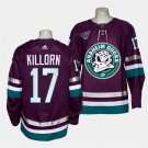 men's & youth Anaheim Ducks #17 Alex Killorn Jersey 2023-24 Purple Alternate30th Anniversary