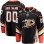 men's & youth Anaheim Ducks 00 Custom name number Jersey Black