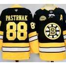 men's & youth Boston Bruins 88 David Pastrnak Jersey Black Alternate 100th Anniversary