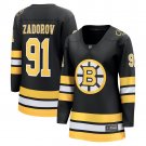 women's Boston Bruins #91 Nikita Zadorov Jersey Black