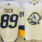 men's & youth Buffalo Sabres #89 Alex Tuch Jersey White 2022 Reverse Retro Primegreen
