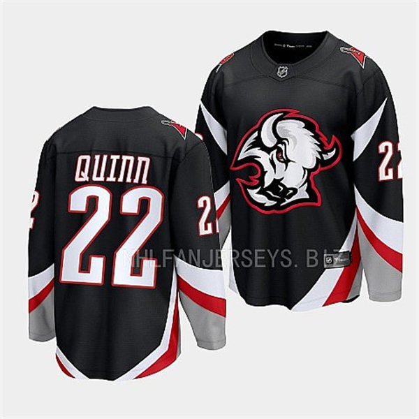 men's & youth Buffalo Sabres #22 Jack Quinn Jersey black