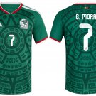 adult & kids Mexico Soccer Team Uniform 7 G. Mora Jersey Home 2026 Green Activewear