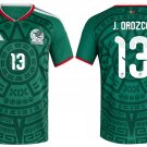 adult & kids Mexico Soccer Team Uniform 13 J. Orozco Jersey Home 2026 Green Activewear