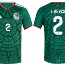 adult & kids Mexico Soccer Team Uniform 2 I. Reyes Jersey Home 2026 Green Activewear