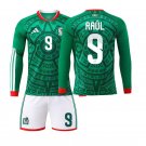 adult unisex Mexico Soccer Uniform Suit 9 Raul Jimenez Jersey Set Home 2026 Green Long-Sleeve