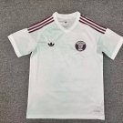 adult unisex Qatar Soccer Team Uniform Blank Jersey Away 2026 White Activewear