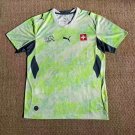 adult unisex Switzerland Soccer Team Uniform Blank Jersey Away 2026 Green Activewear