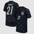 adult & kids USA National Soccer Team Uniform 21 Timothy Weah Jersey Away 2026 Navy Activewear