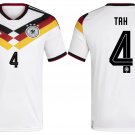 adult & kids Germany National Soccer Uniform 4 Jonathan Tah Jersey Home 2026 White Activewear