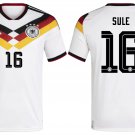 adult & kids Germany National Soccer Uniform 16 Niklas Süle Jersey Home 2026 White Activewear